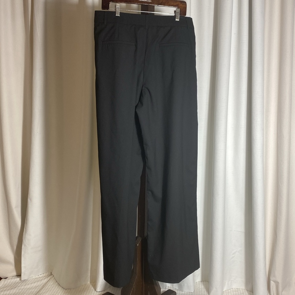 Zara High Waisted Black Wide-Leg Pants Size XL NWOT - Picture 8 of 14